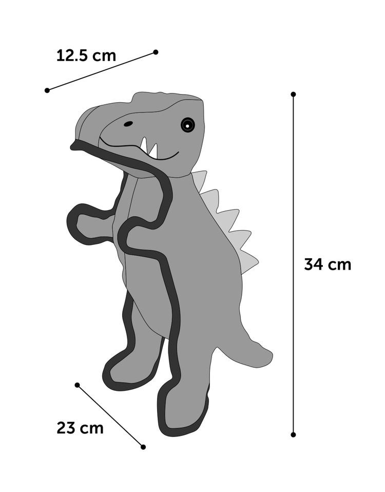 DOBBLA Dinosaurus grijs