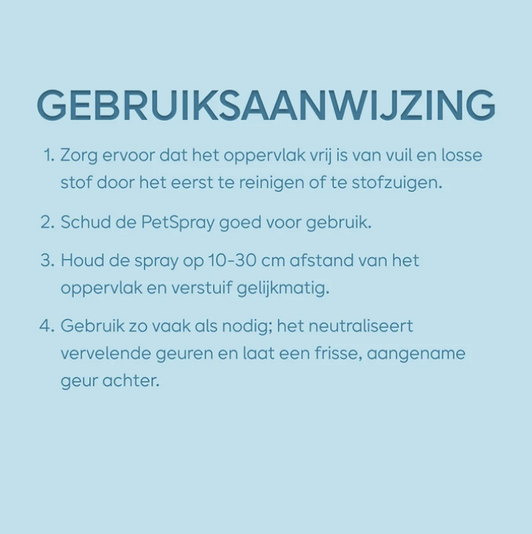 PetSpray geur van huisdieren
